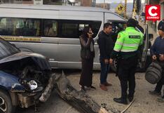 Huancayo: En menos de 8 horas ocurrieron 5 accidentes de tránsito en El Tambo