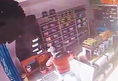 Huancayo: cámara capta a un hábil ladrón robando una batería pesada