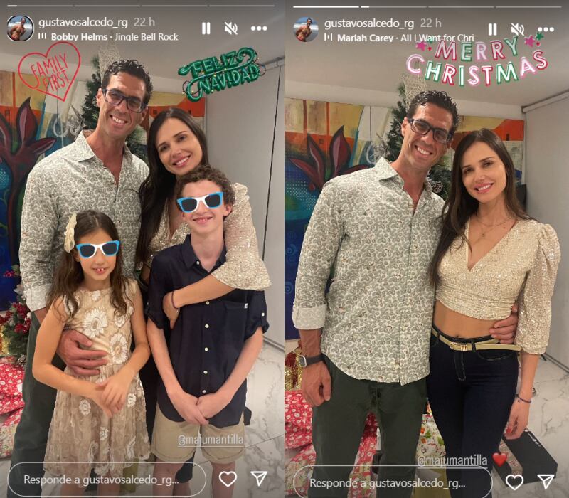 Maju Mantilla y su esposo Gustavo Salcedo pasaron la Navidad juntos luego de meses separados. (Foto: Instagram)