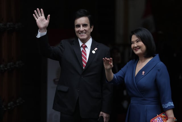 Keiko Fujimori inicia agenda de la Transmisión de Mando en Torre Tagle