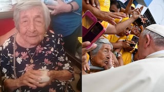 Abuelita invidente que fue bendecida por el Papa Francisco volvió a Trujillo (VIDEO) 