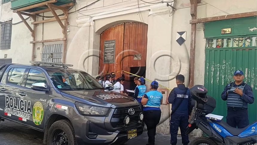 Cercado de Lima: trabajador murió tras explosión dentro de almacén clandestino de extintores. Foto: RPP.