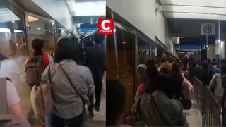 Metropolitano: Reportan colapso del servicio en la Estación Central