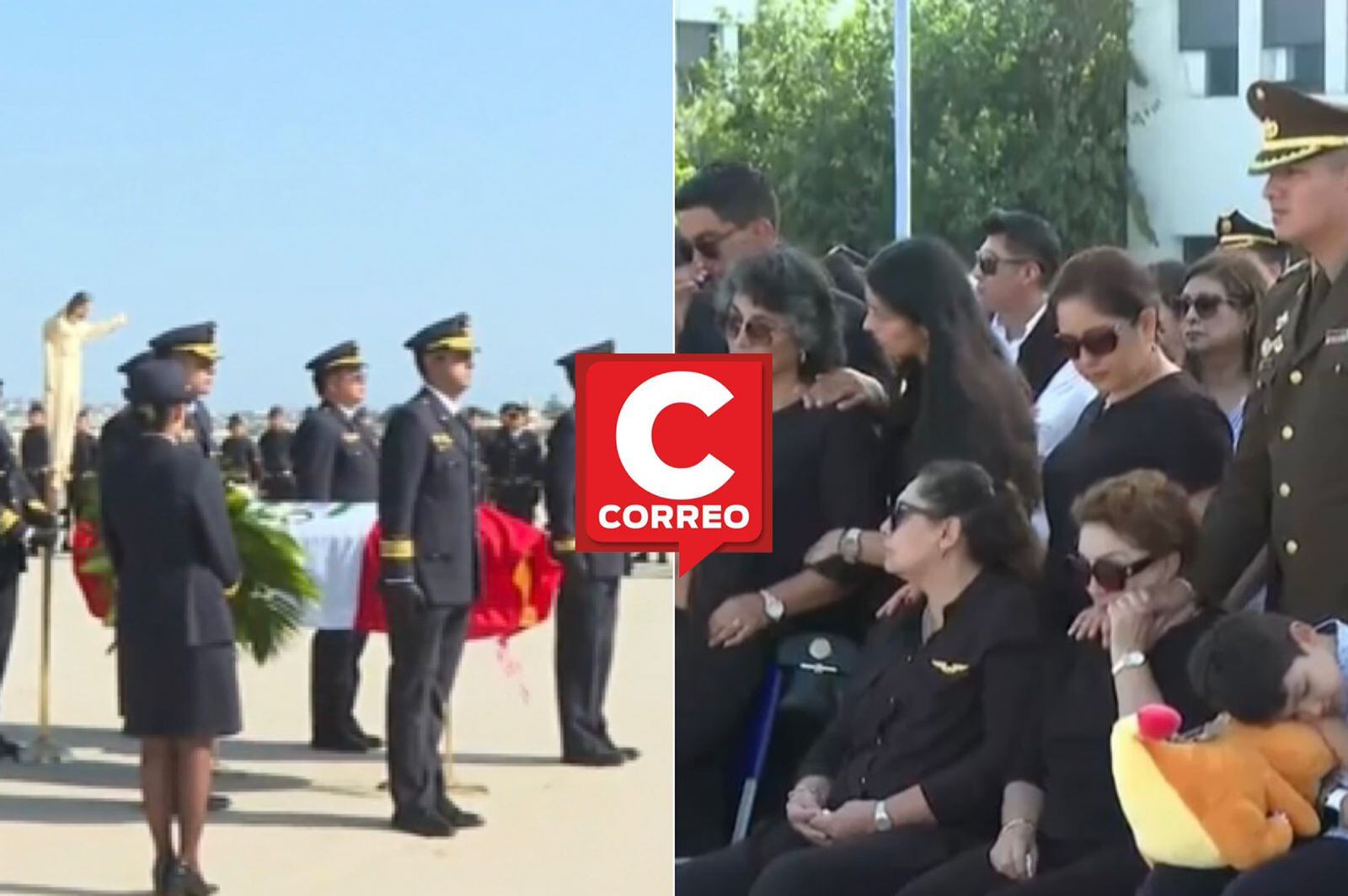 Familia y compañeros del mayor FAP le dieron el último adiós. (Foto: Difusión)