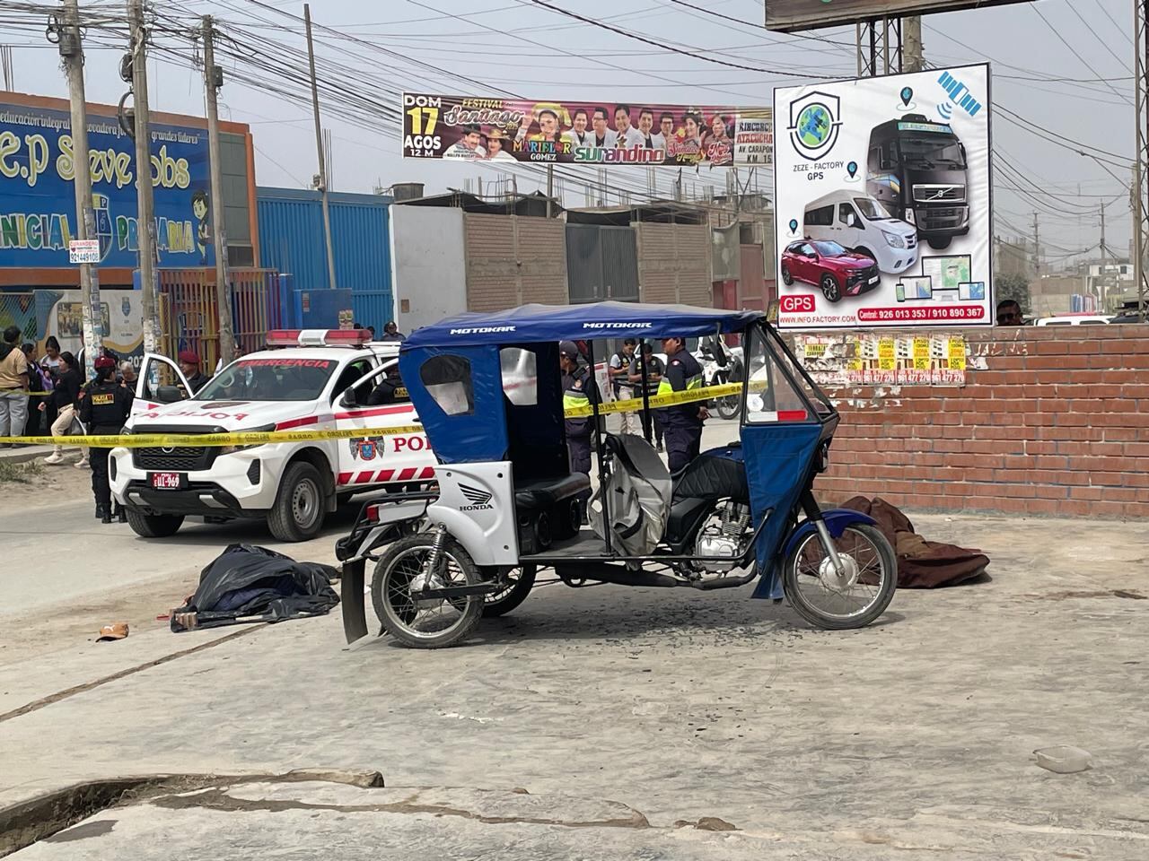 Ciudadano cubano y venezolano fueron atacados mientras desayunaban frente a un restaurante campestre, generando conmoción en la zona. Fotos Britanie Arroyo/ @photo.gec