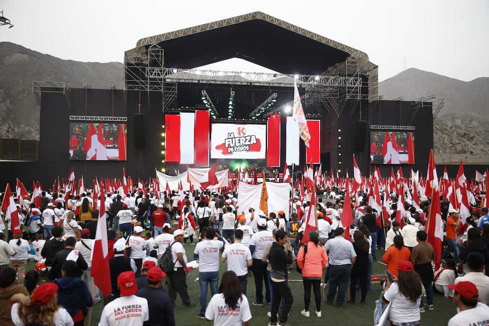 Cierre de campaña de Keiko Fujimori