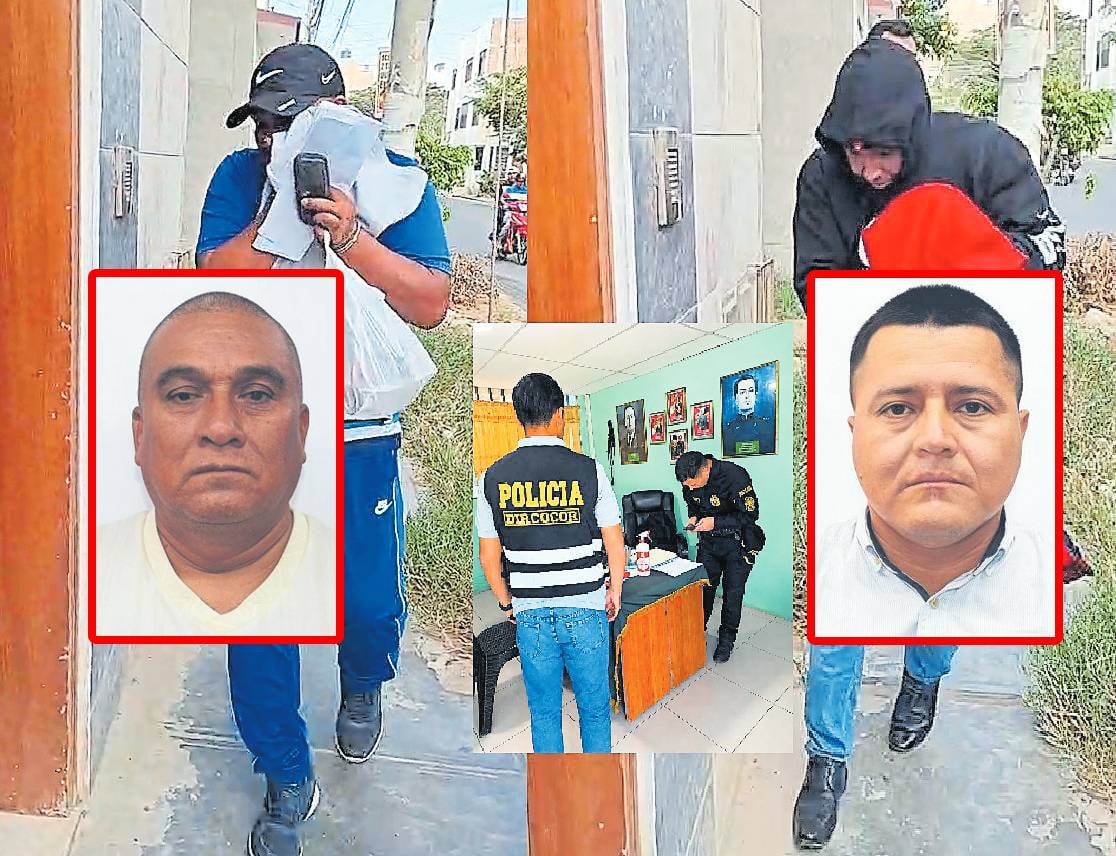 Policías detenidos por presunto caso de corrupción.