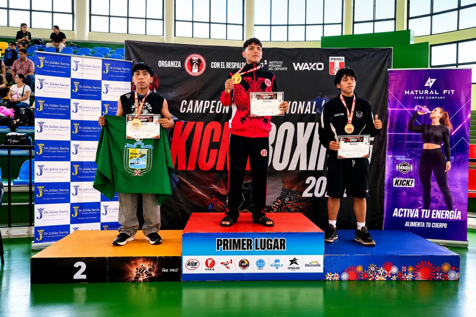 Mollendinos (Arequipa) triunfan en el campeonato nacional de kickboxing, realizado en Lima. Foto: Mollendo Fight.