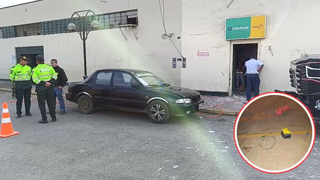 Ataque ocurrió en pleno centro de la localidad de Cartavio. La PNP encontró una batería y cables de conexión al interior del local afectado.