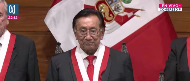 Balcázar se impuso en la segunda vuelta del Congreso y asumió la presidencia de la Mesa Directiva, quedando encargado de la jefatura de Estado de manera transitoria. FOTO: CAPTURA CANAL N.