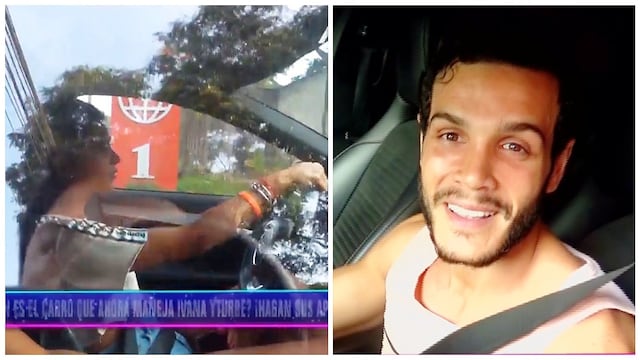 ​Ivana Yturbe fue captada manejando el auto de Mario Irivarren (VIDEO)