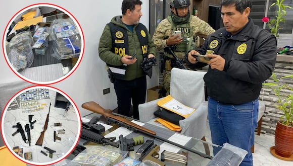 La Policía detalló que intervinieron 16 inmuebles en la provincia de Trujillo. Además, hubo ocho detenidos y allanaron dos celdas en el penal El Milagro.