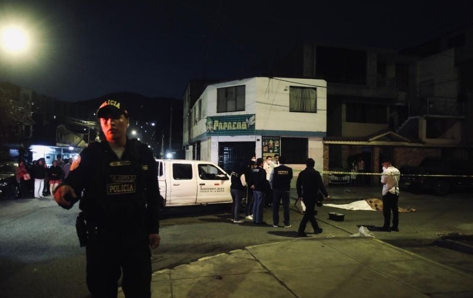 Un hombre asesina de varios disparos a su pareja y a su hijo. El hecho ocurrió en Santa Anita. (Foto: César Grados @photo.gec)