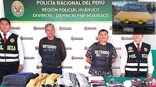 Desarticulan en Huánuco banda delictiva “las Hienas de las Boticas”