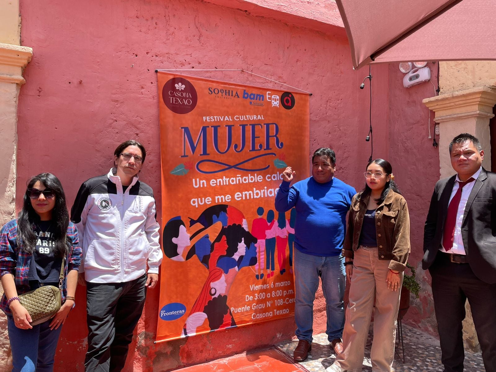 La cultura como espacio de reflexión por el Día de la Mujer en la Casona Texao, Arequipa. (Foto: Jeamilett Chirinos/@photo.gec)