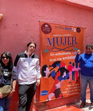 La cultura como espacio de reflexión por el Día de la Mujer en la Casona Texao, Arequipa. (Foto: Jeamilett Chirinos/@photo.gec)