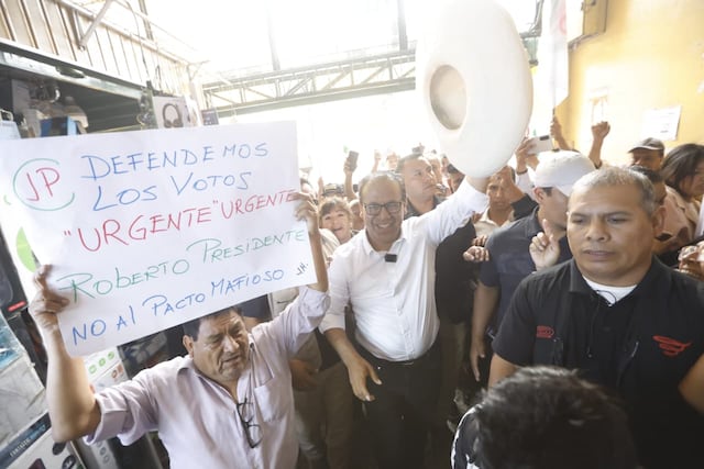 Roberto Sánchez en San Juan de Miraflores (Fotos: Jesús Saucedo/GEC)