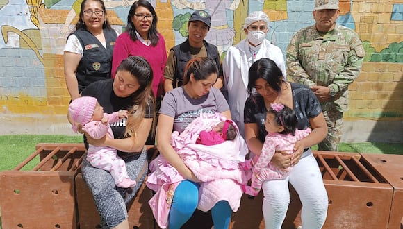 Madres de familia internadas en el penal agradecieron labor militar (Foto: GEC)