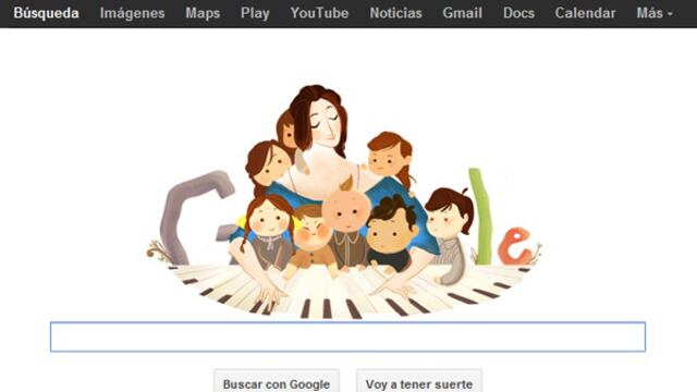 Doodle de Google rinde homenaje a la pianista Clara Schumann
