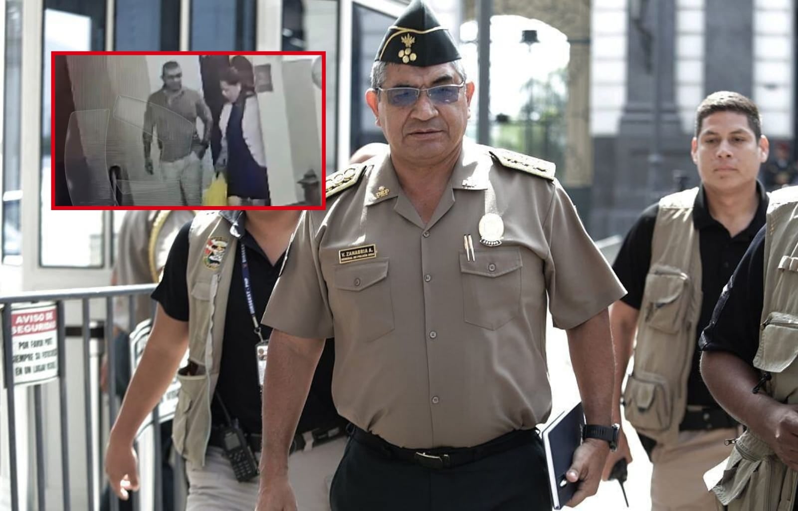 General de la Policía Nacional del Perú, Víctor Zanabria, es cuestionado por participar de una reunión de cumpleaños. Foto: Difusión.