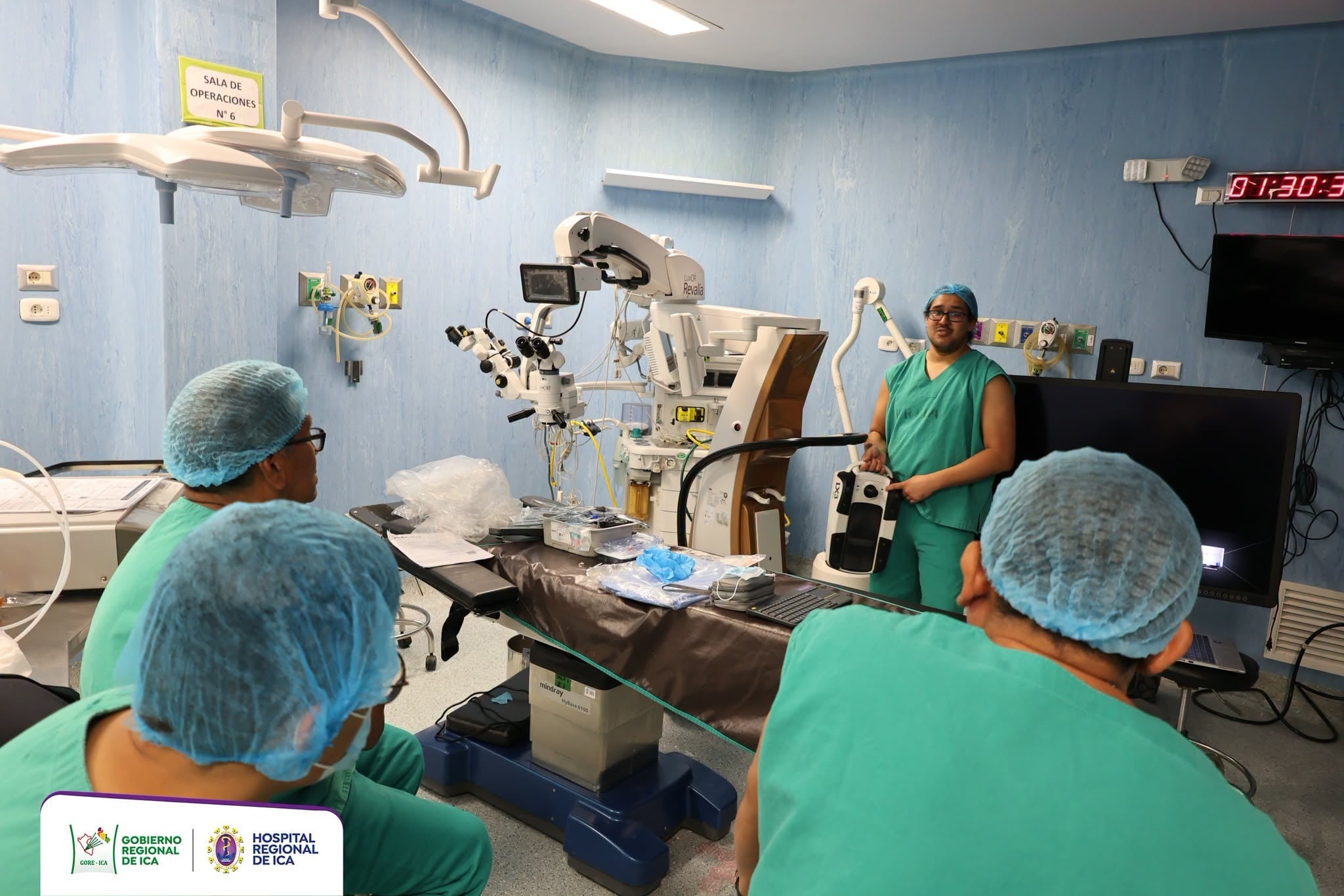 Personal del Hospital Regional de Ica recibe capacitación sobre nuevos equipos oftalmológicos