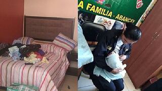 Abandonan bebé de tres meses en hostal de Abancay