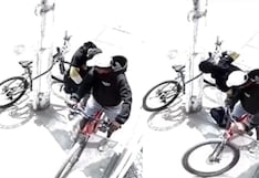Trujillo: Delincuentes son captados hurtando bicicleta (VIDEO)