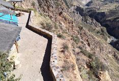 Colca: Pobladores solicitaron con anterioridad la colocación de barandas en mirador