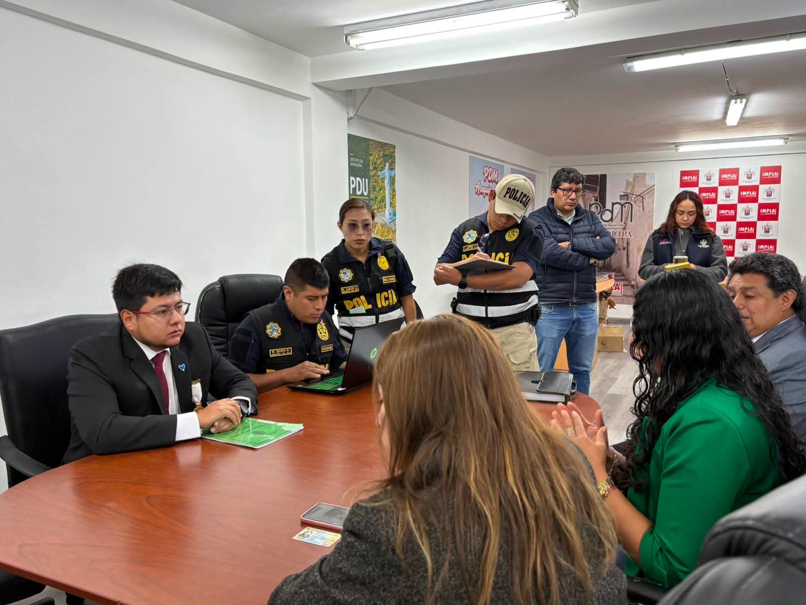 Fiscalía realiza diligencia en municipio de Arequipa por el presunto favorecimiento a la prostitución. Foto: Ministerio Público.