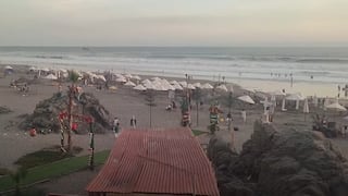 Familias aprovechan el feriado largo para disfrutar entre el sol y la arena