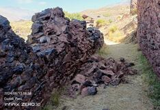 Desprendimiento de piezas líticas en el Parque Arqueológico de Pikillaqta tras sismo en Cusco (FOTOS)