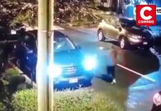 Conductor enfrenta a ladrones y frustra el robo de su camioneta en Miraflores