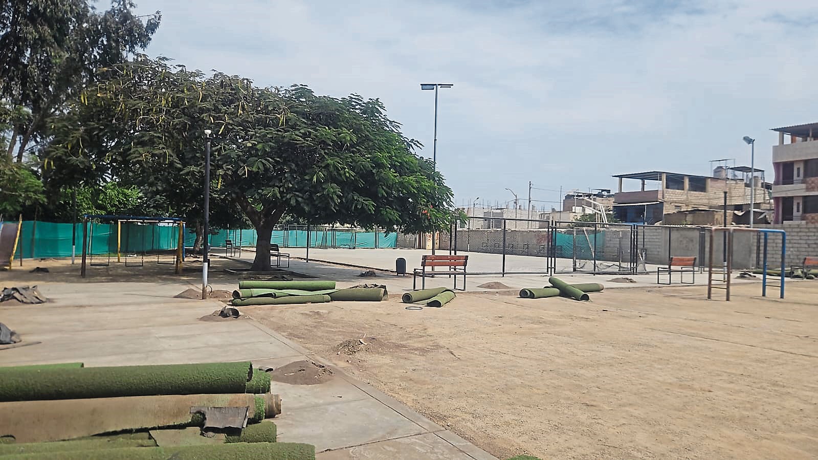 Delincuentes exigen a la Municipalidad Distrital de Casa Grande, encargada de trabajos en Parque Octavio Flores, el pago de S/ 10 mil.