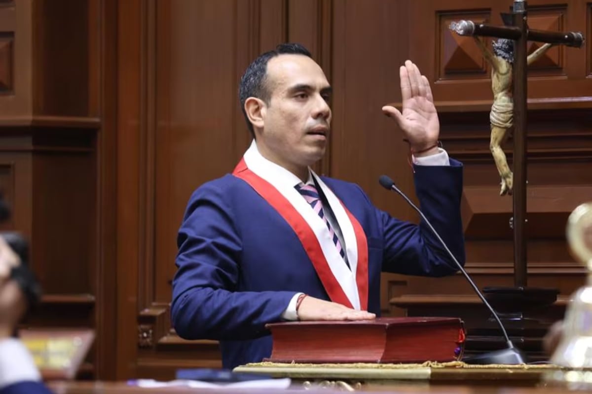 José Jerí Oré juró como nuevo presidente para el periodo 2025 - 2026. (Foto: @photo.gec)