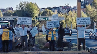 Protestan contra la Municipalidad de Arequipa por tala de árboles en el río Chili