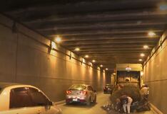 Camión de reciclaje impacta bypass de Los Héroes en San Juan de Miraflores (VIDEO)