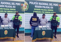 Chincha: intervienen a mototaxista con cerca de 1500 ketes de pasta básica de cocaína