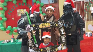 Fanáticos de Star Wars agasajan a niños en Inclán