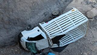 Dos muertos deja aparatoso despiste de camión en la región Moquegua