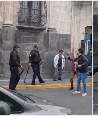 Identifican a los policías municipales de Arequipa que agredieron con correas a hombre