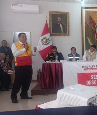 Julio Pacori participó en la audiencia pública de seguridad ciudadana. (Foto: Difusión)