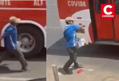 Jalador en estado de ebriedad lanzaba piedras a buses que no le pagaban en Los Olivos