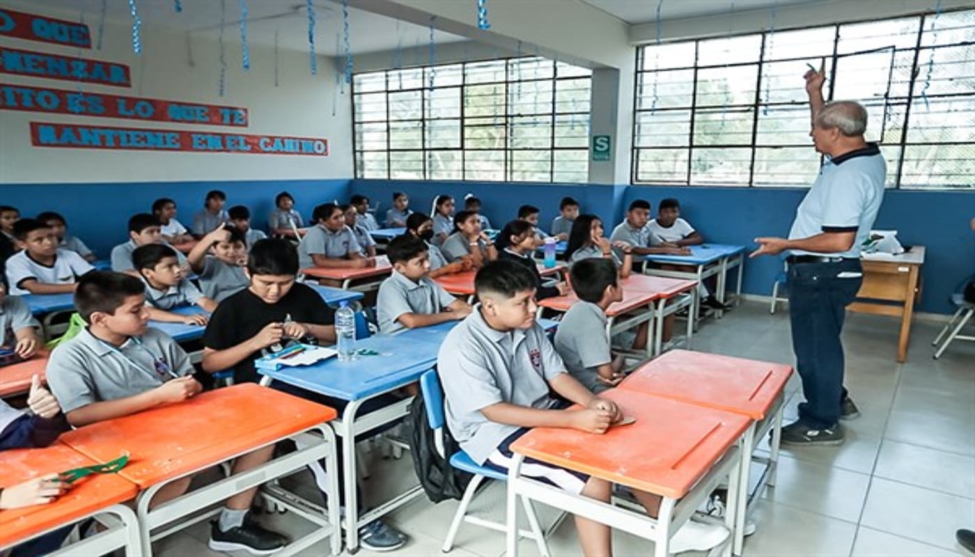 El gremio de colegios privados anunció que unas 4.500 instituciones iniciarán clases presenciales acogiéndose a una excepción de la resolución del Ministerio de Educación. (Foto referencial de El Peruano)