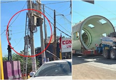 Ica: tráiler rompe cables de alumbrado y deja sin energía a familias en Santiago