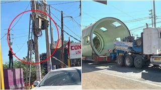 Ica: tráiler rompe cables de alumbrado y deja sin energía a familias en Santiago
