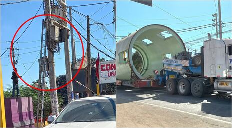 Ica: tráiler rompe cables de alumbrado y deja sin energía a familias en Santiago