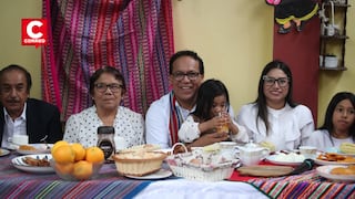 Roberto Sánchez: así fue el desayuno electoral junto a su familia en Huaral (FOTOS)