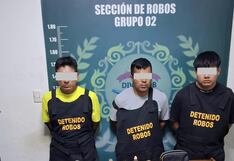 La Libertad Intervienen a tres sospechosos acusados de ingresar a una casa para robar 29 relojes