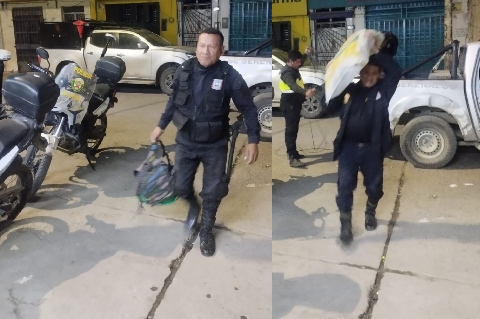 Agentes de Serenazgo encontraron rollos de cable que habían sustraído