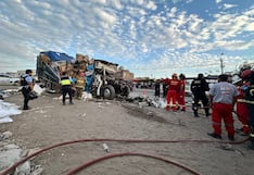 Trujillo: Padre e hijastra mueren tras aparatoso choque de camión en la Panamericana Norte